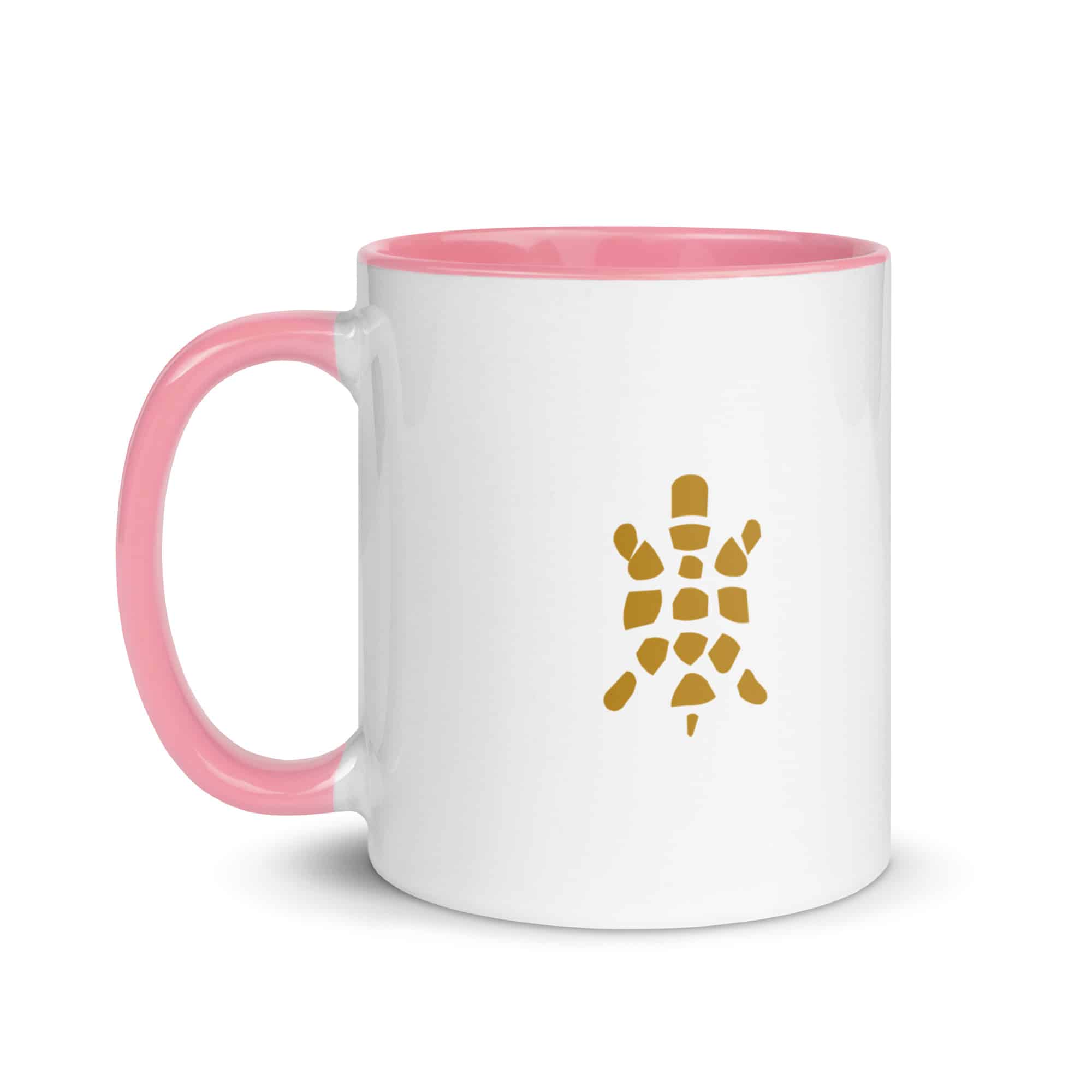 Gold Sheltowee Inspired Turtle Icon Color Inside Mug