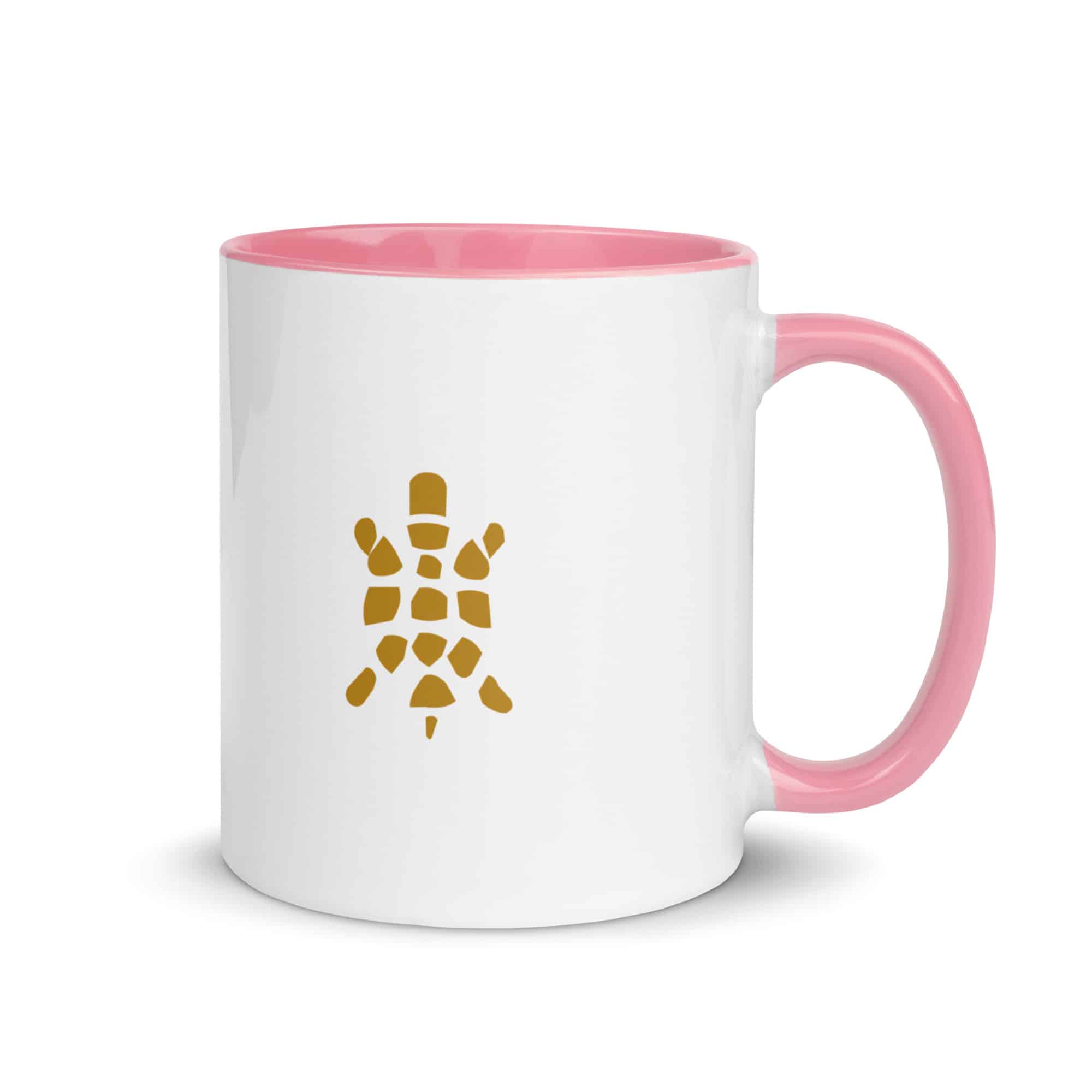 Gold Sheltowee Inspired Turtle Icon Color Inside Mug