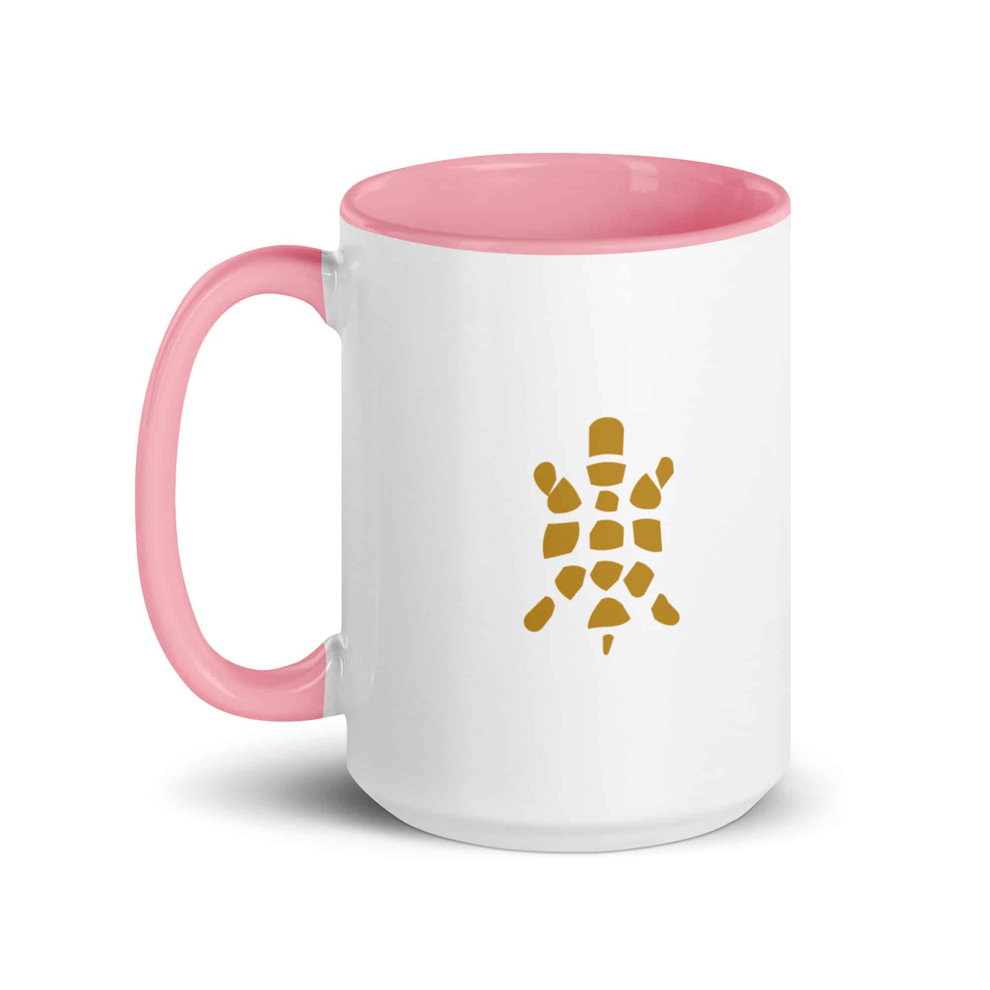 Gold Sheltowee Inspired Turtle Icon Color Inside Mug