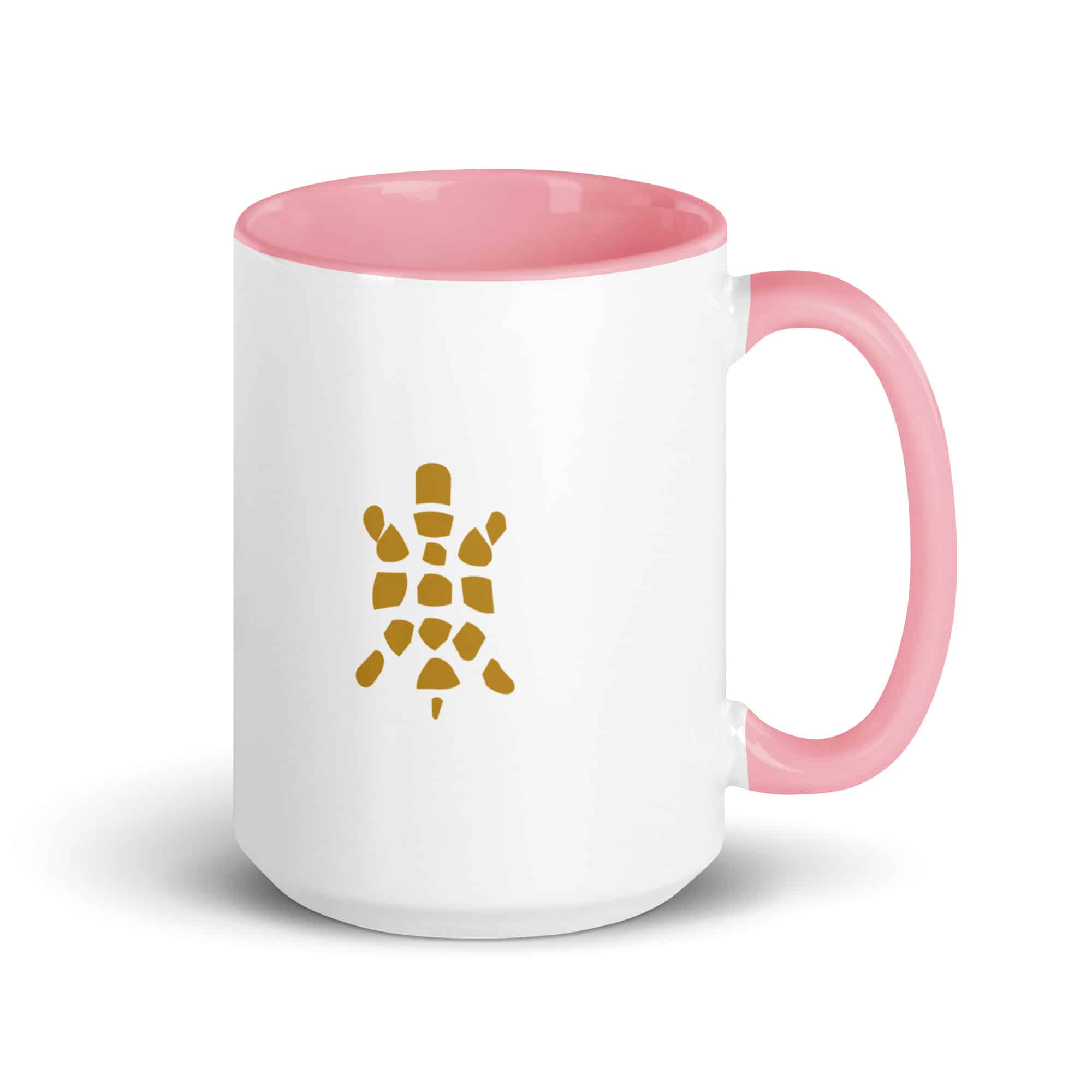 Gold Sheltowee Inspired Turtle Icon Color Inside Mug