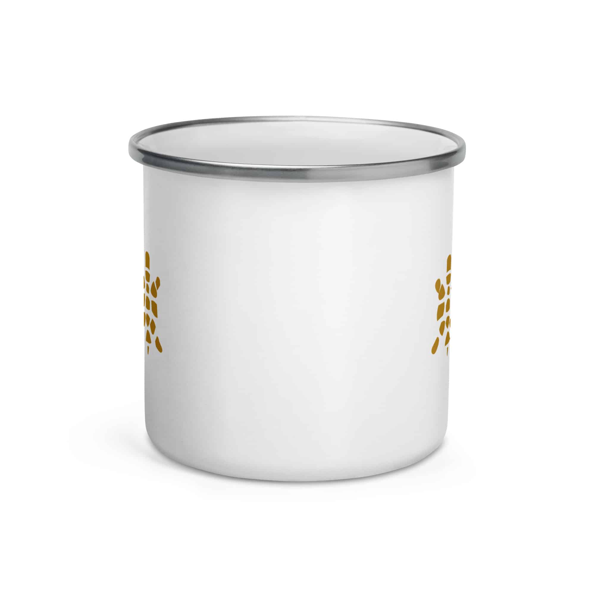 Sheltowee Trace Gold Turtle Icon Enamel Camp Mug