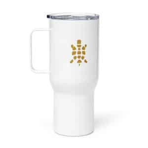 Turtle Icon Gold Travel Mug - 25 oz - Main