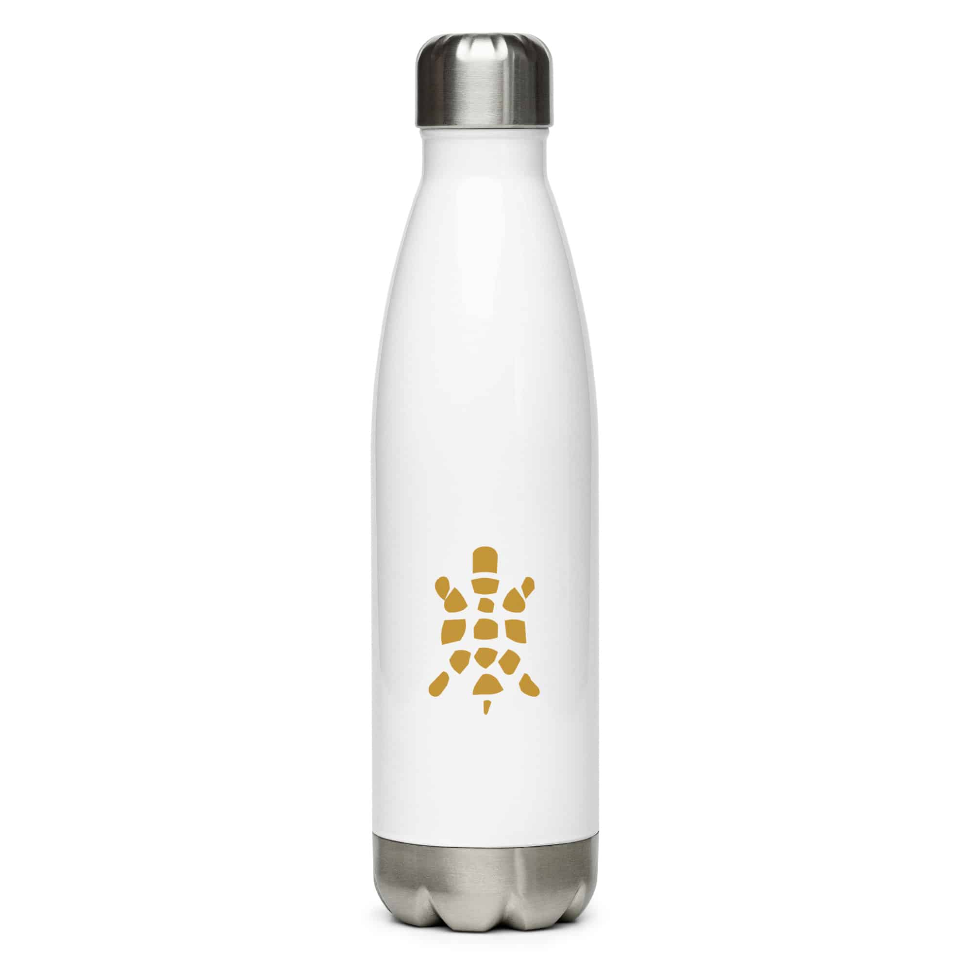 Gold Sheltowee Inspired Turtle Icon Water Bottle