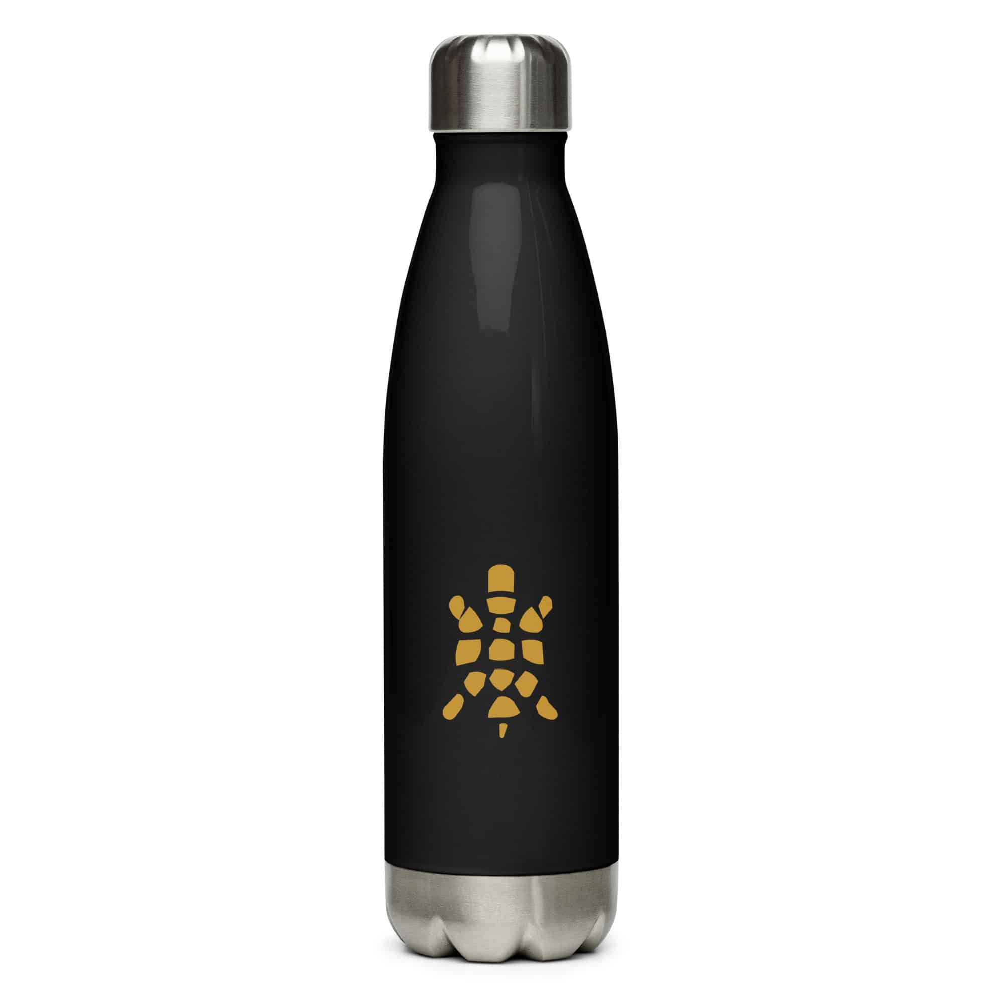 Gold Sheltowee Inspired Turtle Icon Water Bottle