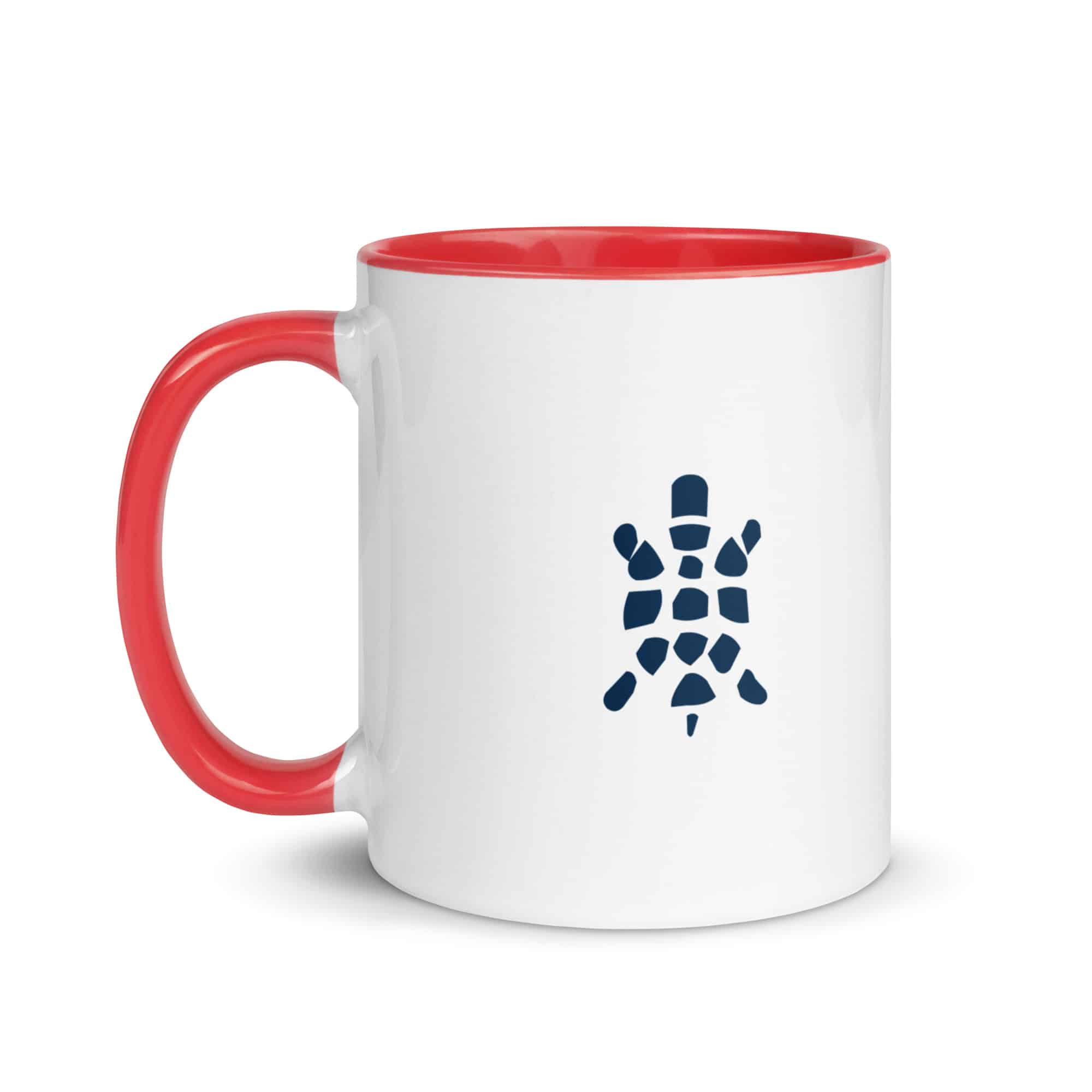Navy Sheltowee Inspired Turtle Icon Color Inside Mug