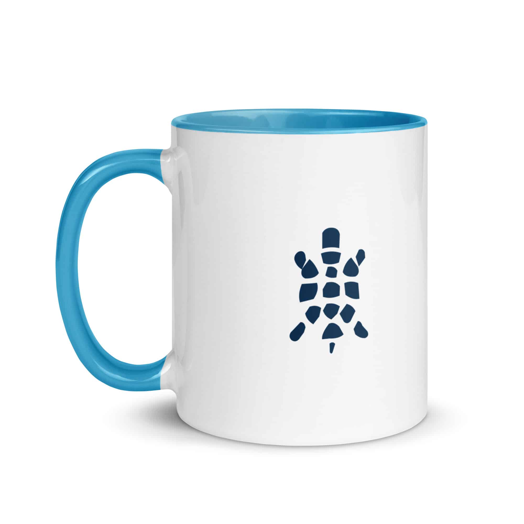 Navy Sheltowee Inspired Turtle Icon Color Inside Mug