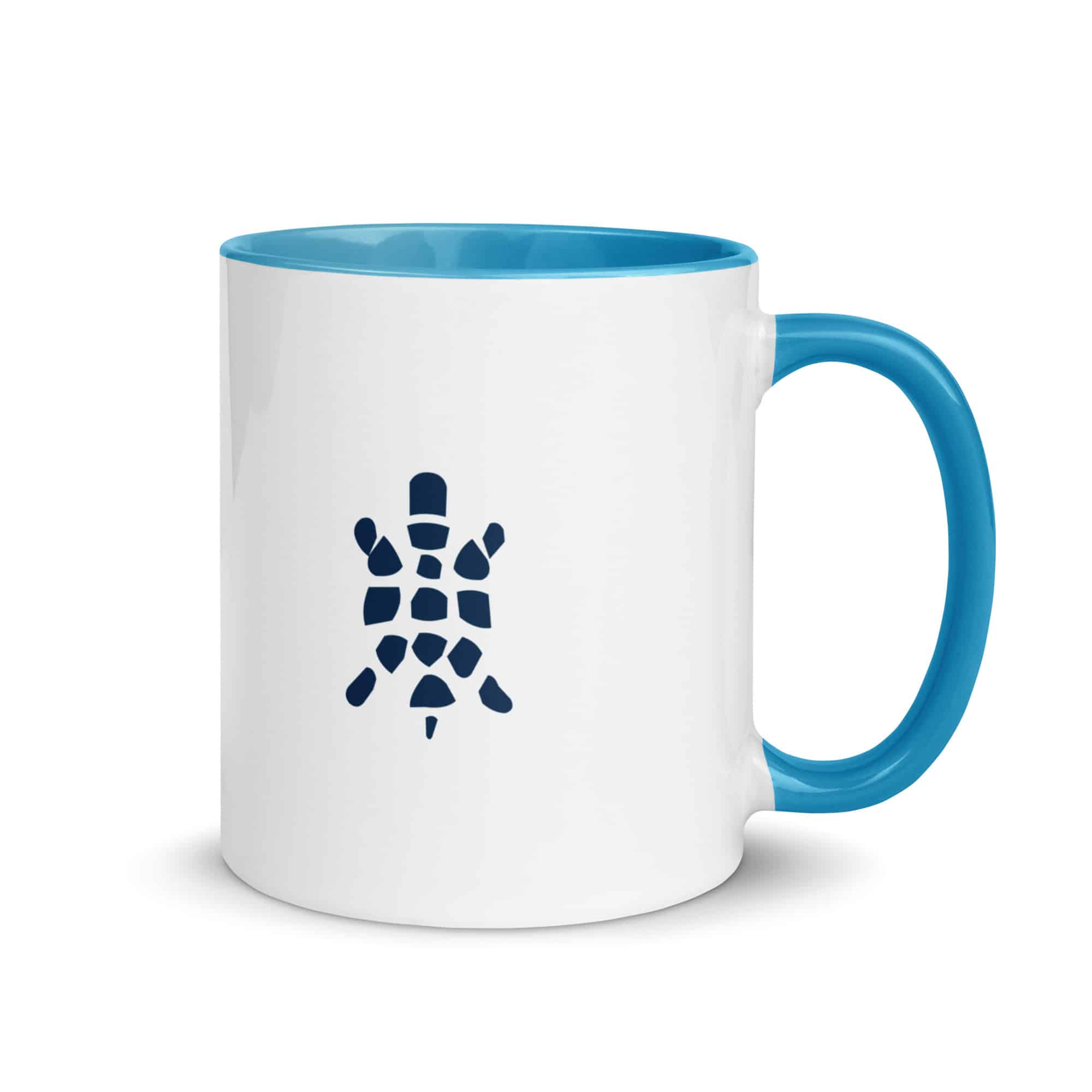 Navy Sheltowee Inspired Turtle Icon Color Inside Mug