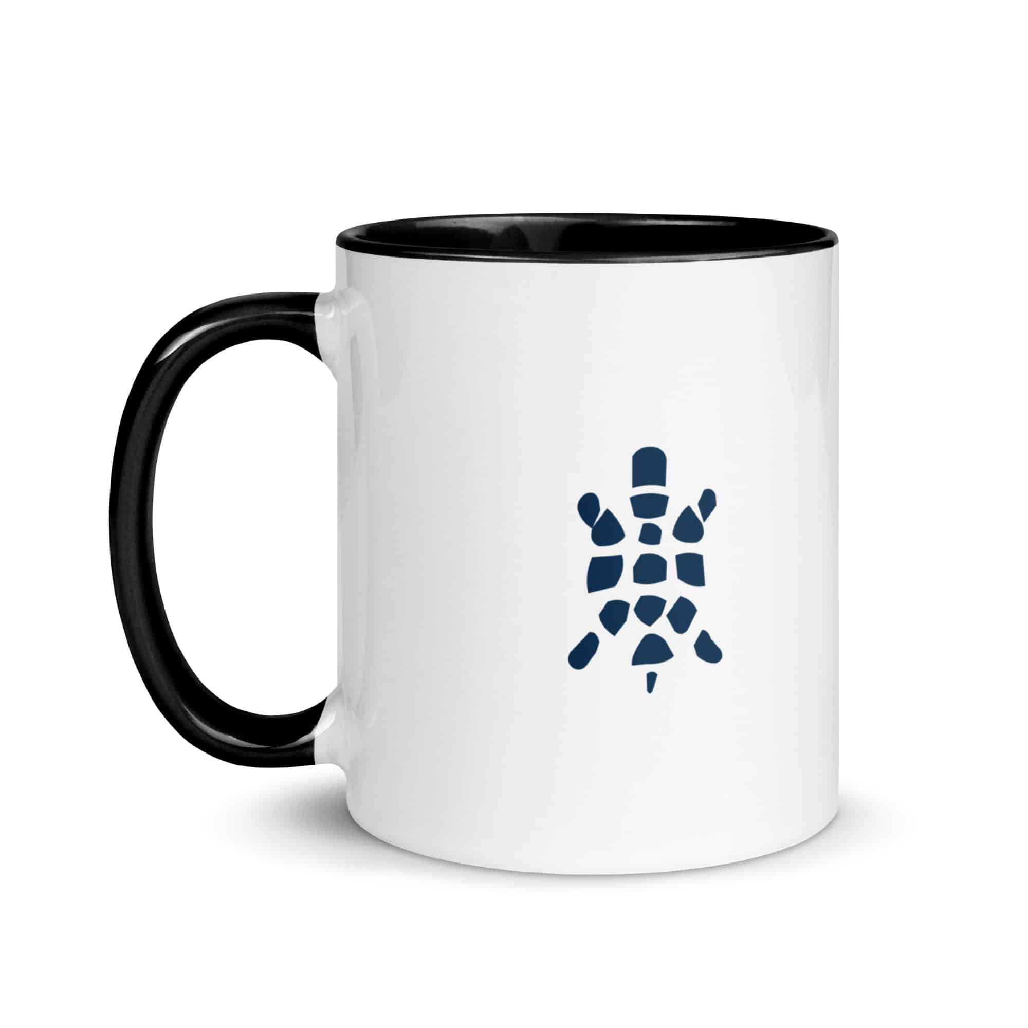 Navy Sheltowee Inspired Turtle Icon Color Inside Mug