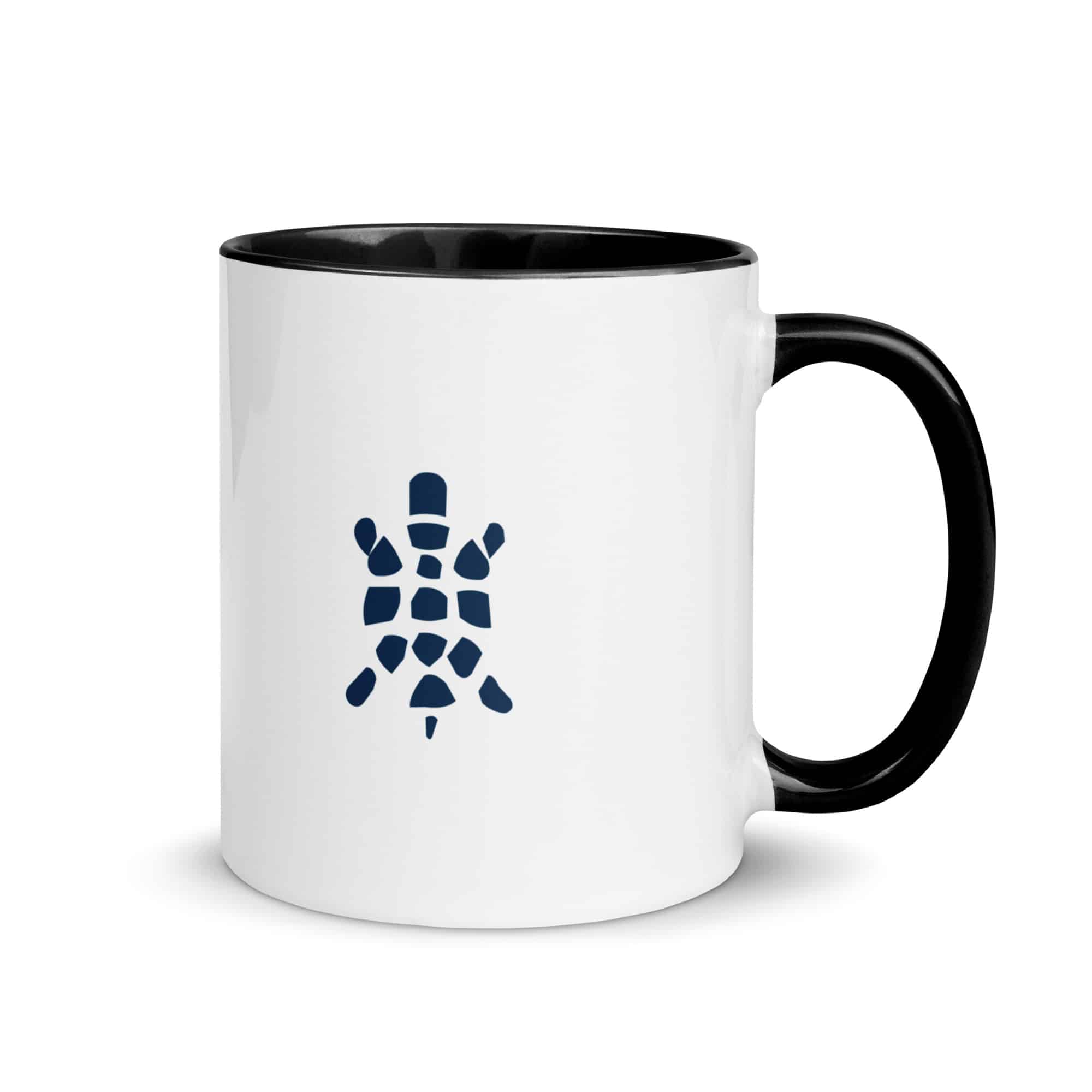 Navy Sheltowee Inspired Turtle Icon Color Inside Mug