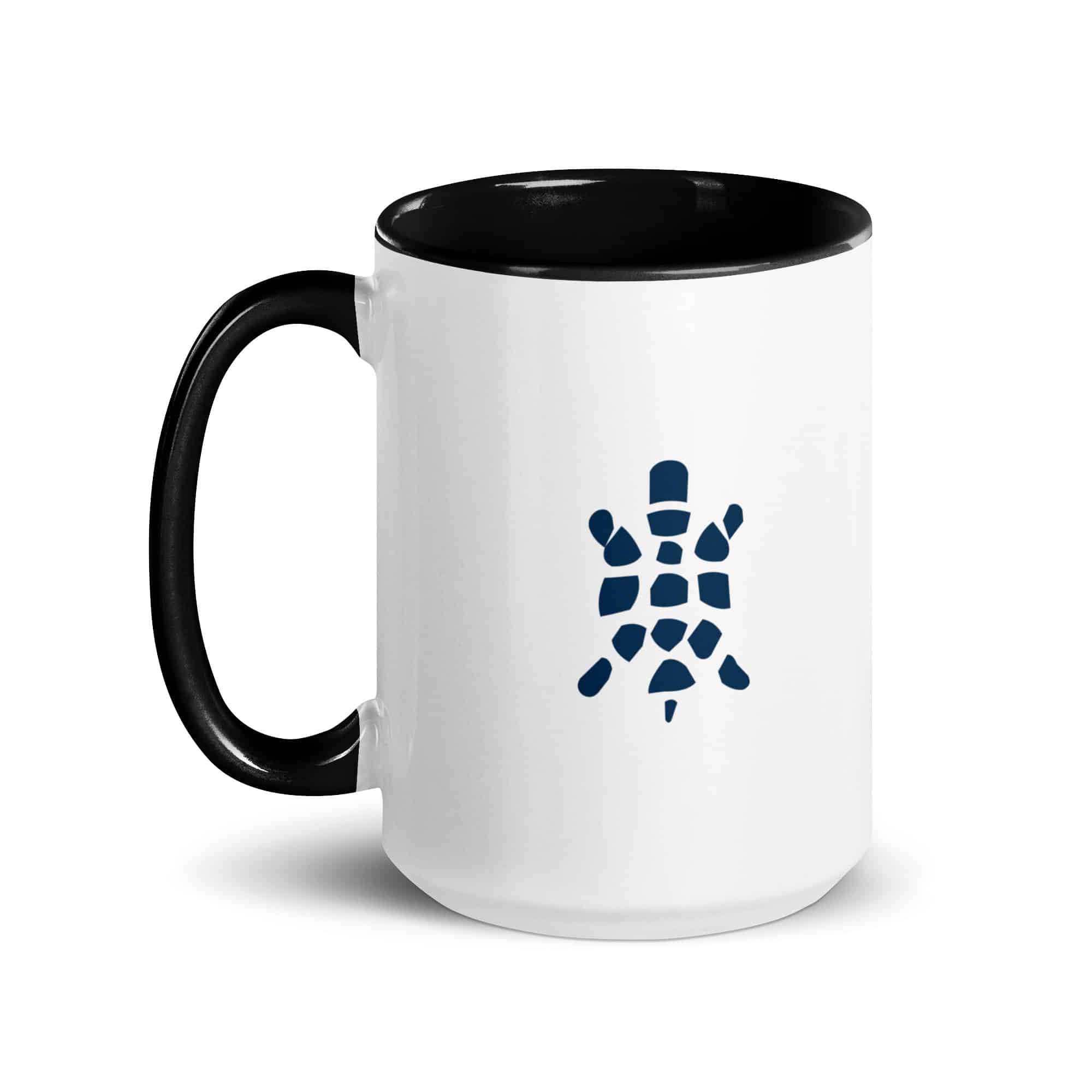 Navy Sheltowee Inspired Turtle Icon Color Inside Mug
