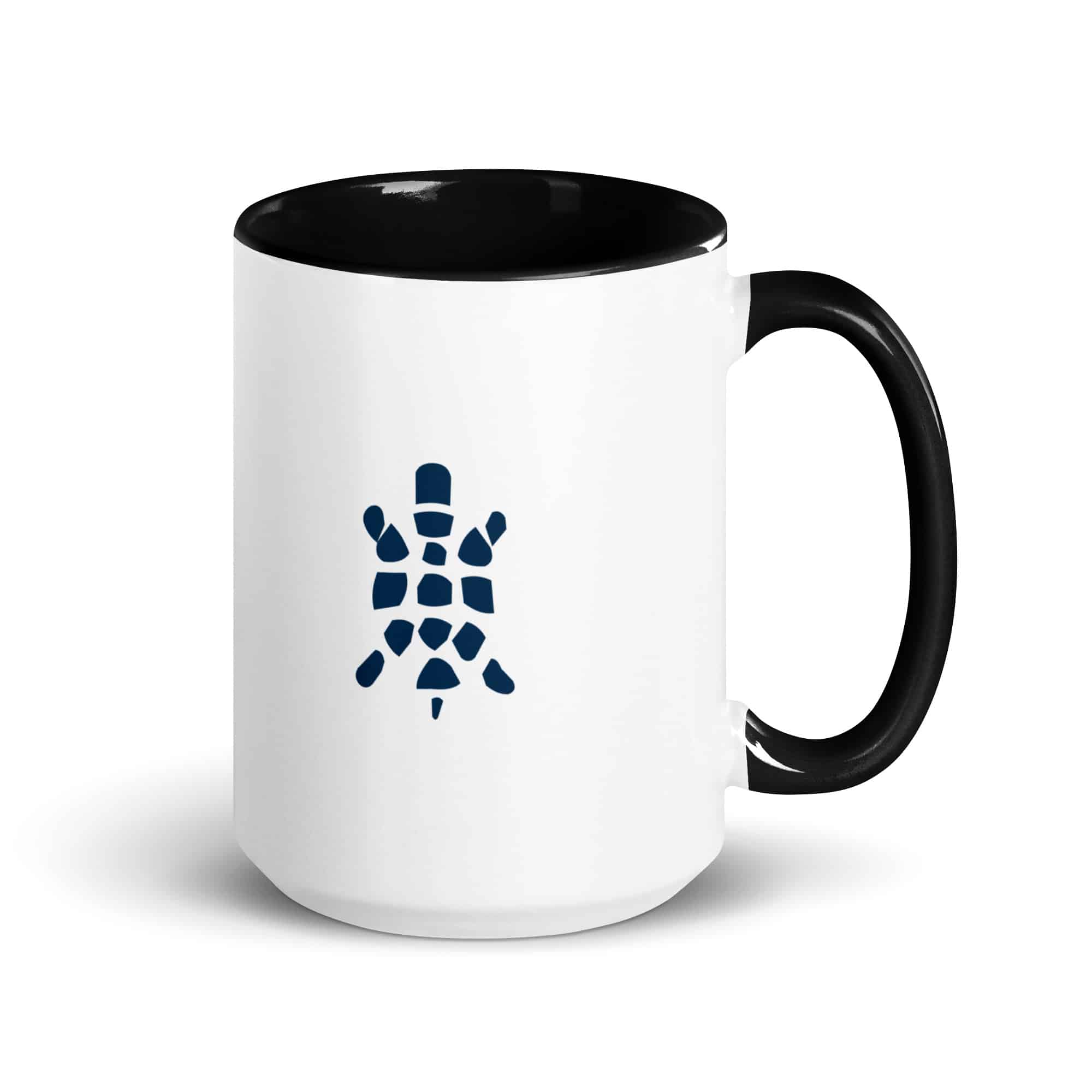 Navy Sheltowee Inspired Turtle Icon Color Inside Mug