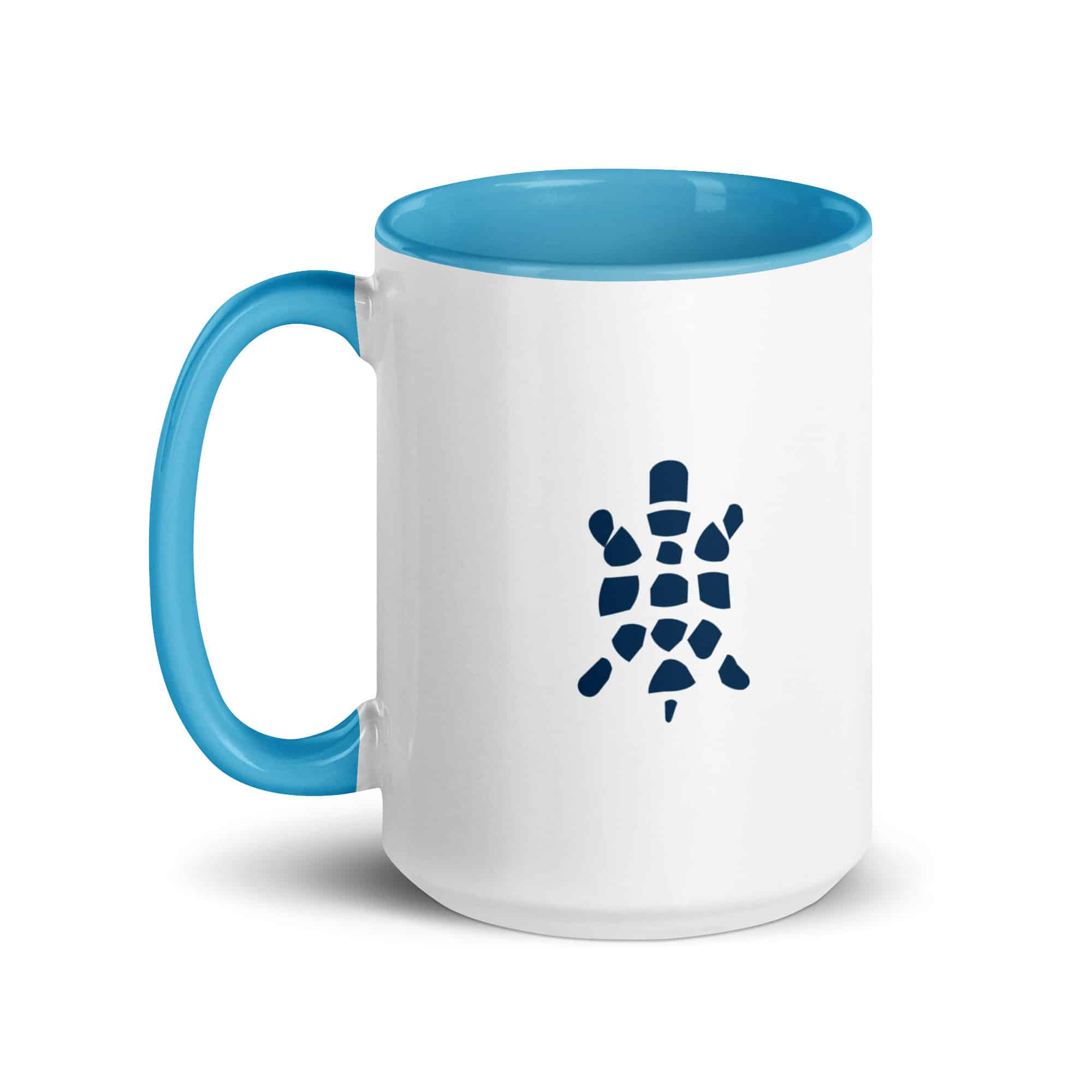 Navy Sheltowee Inspired Turtle Icon Color Inside Mug