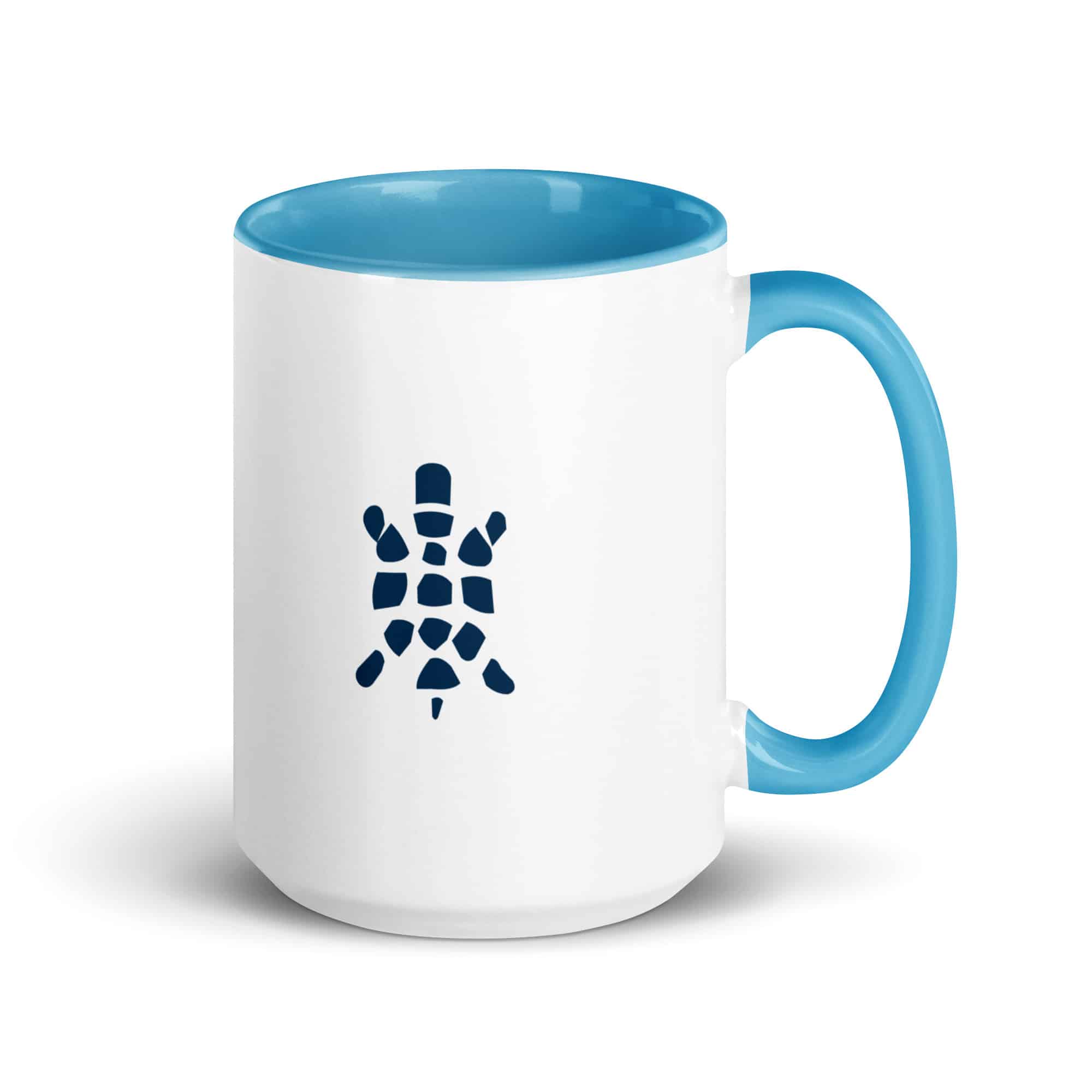 Navy Sheltowee Inspired Turtle Icon Color Inside Mug