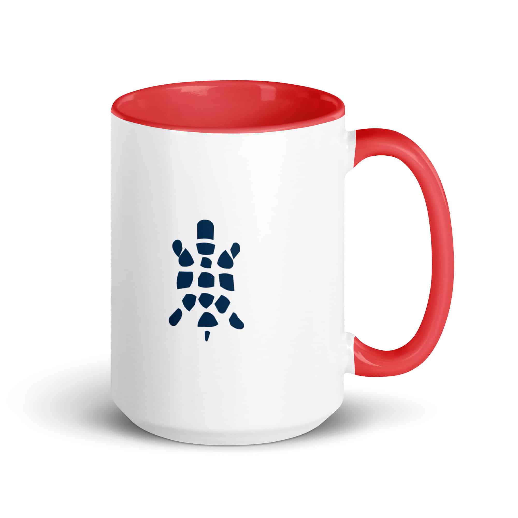 Navy Sheltowee Inspired Turtle Icon Color Inside Mug