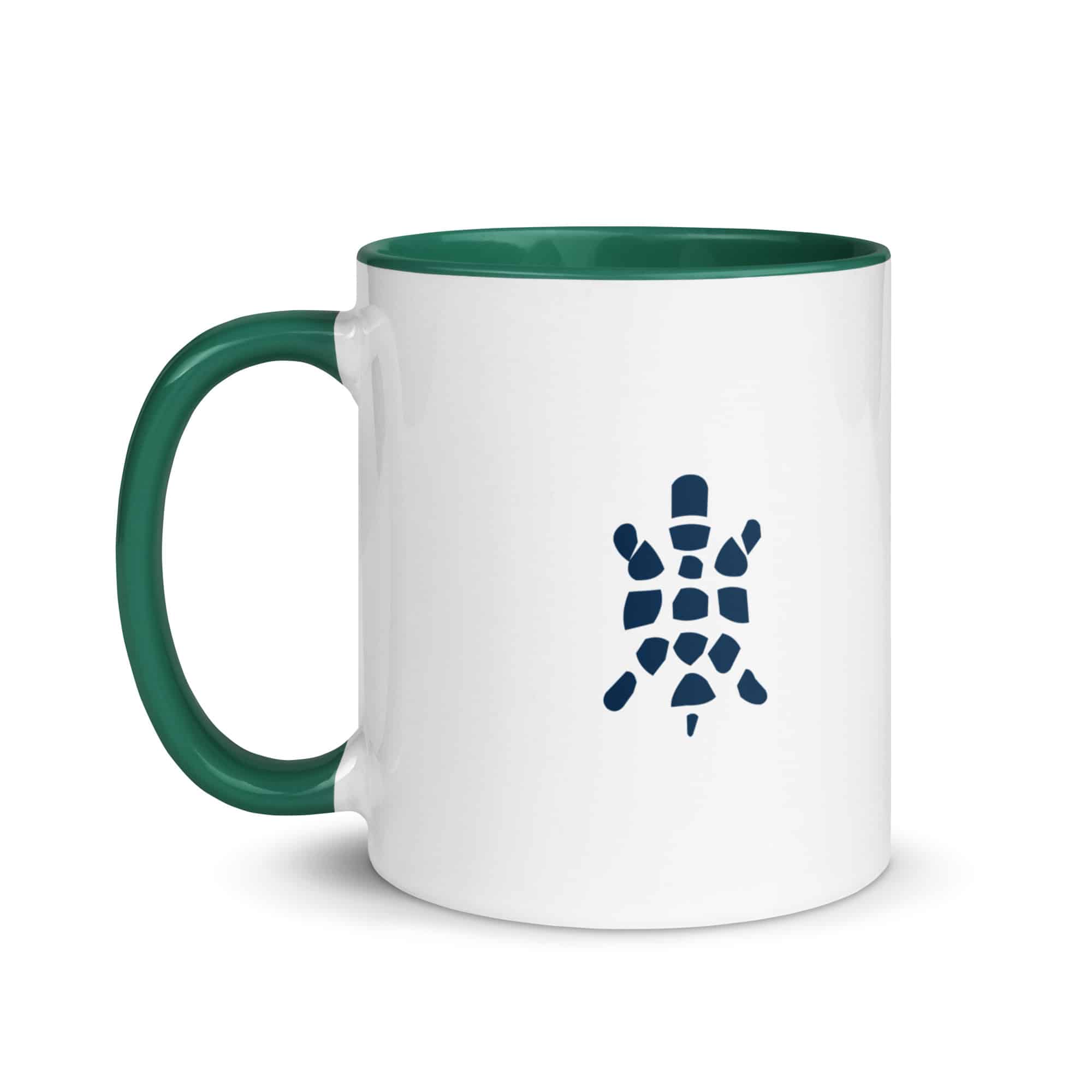Navy Sheltowee Inspired Turtle Icon Color Inside Mug