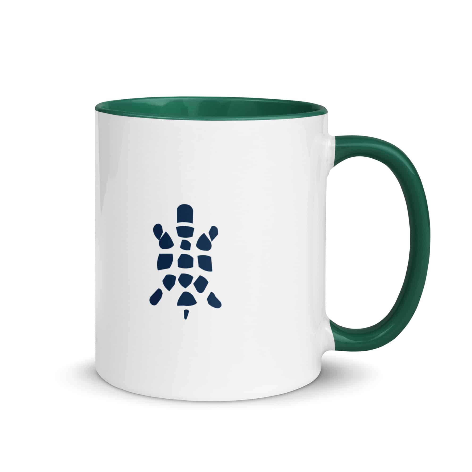 Navy Sheltowee Inspired Turtle Icon Color Inside Mug