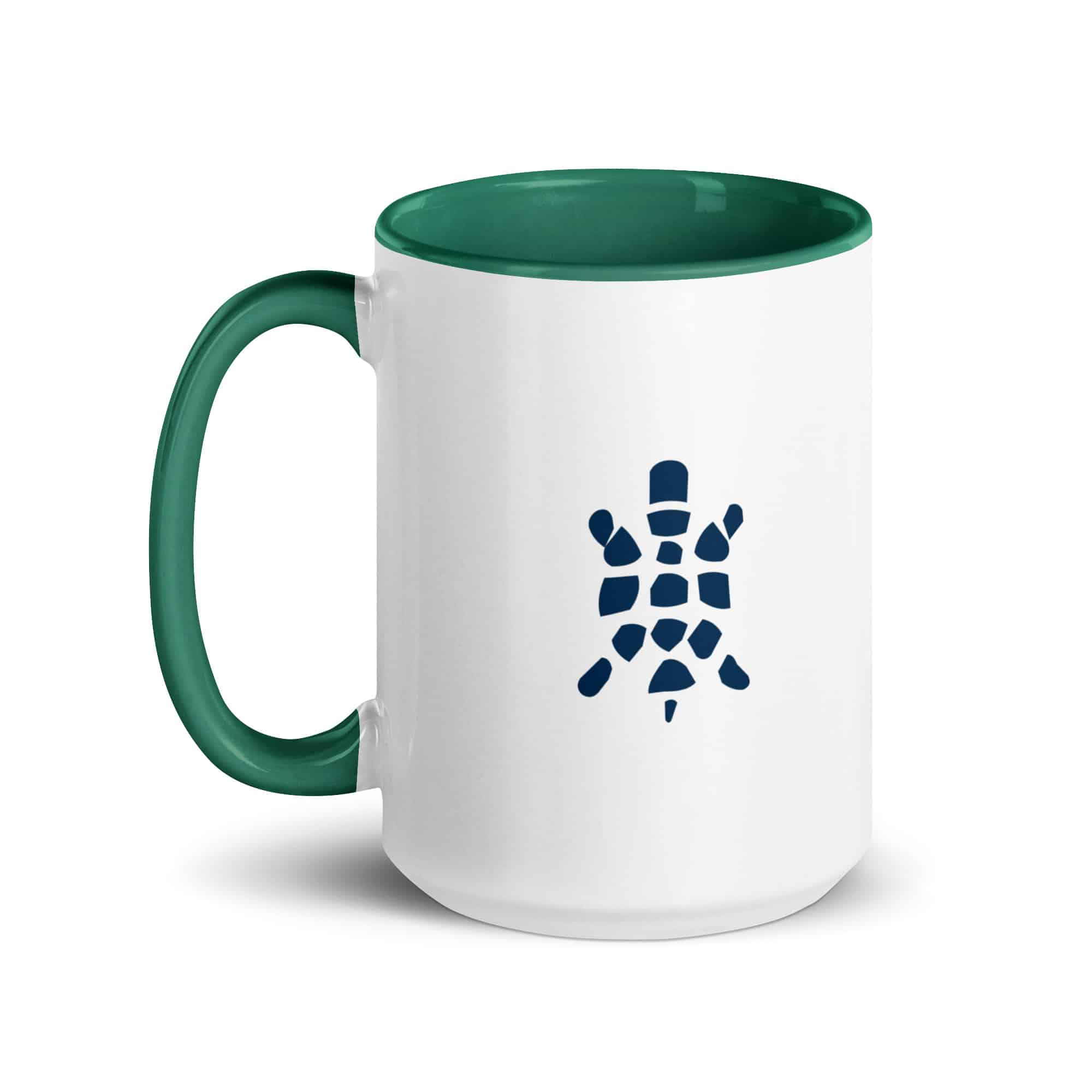 Navy Sheltowee Inspired Turtle Icon Color Inside Mug