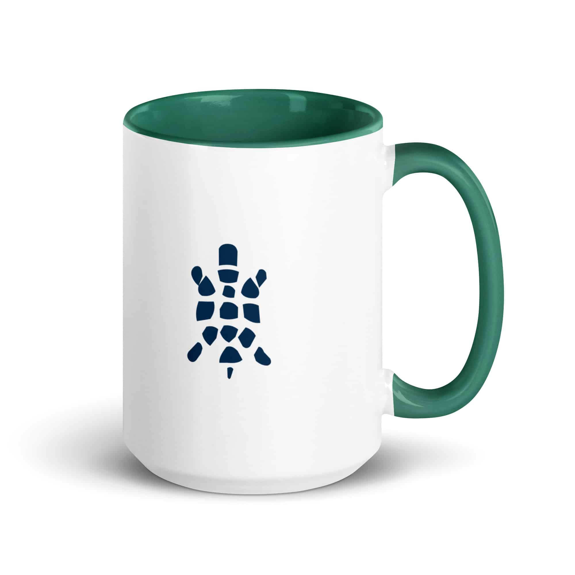 Navy Sheltowee Inspired Turtle Icon Color Inside Mug