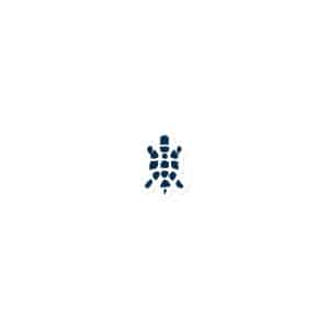 Turtle Icon Navy Die-Cut Magnet - 3″×3″ - Main