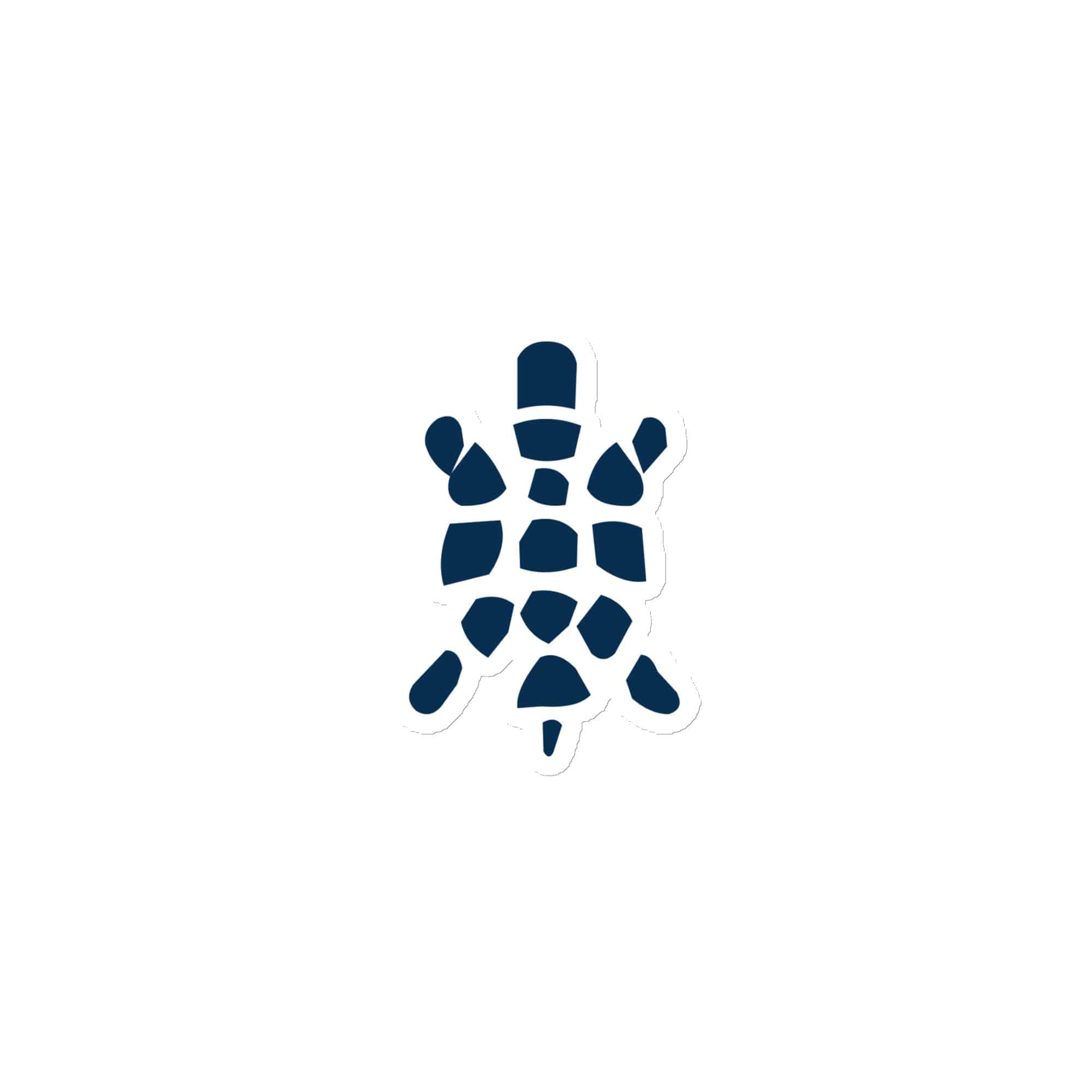 Sheltowee Trace Navy Turtle Icon Die-Cut Magnet