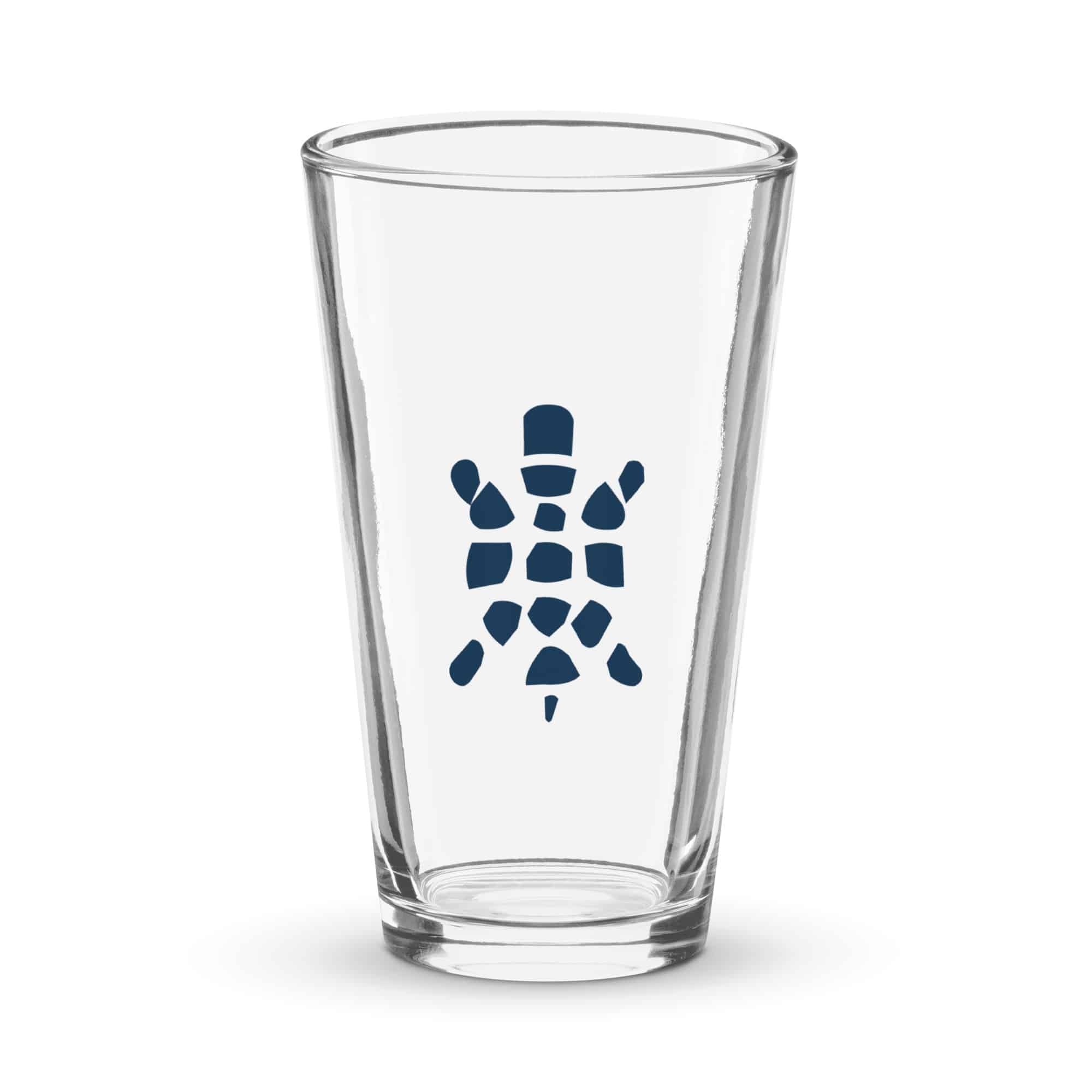 Navy Sheltowee Inspired Turtle Icon Pint Glass