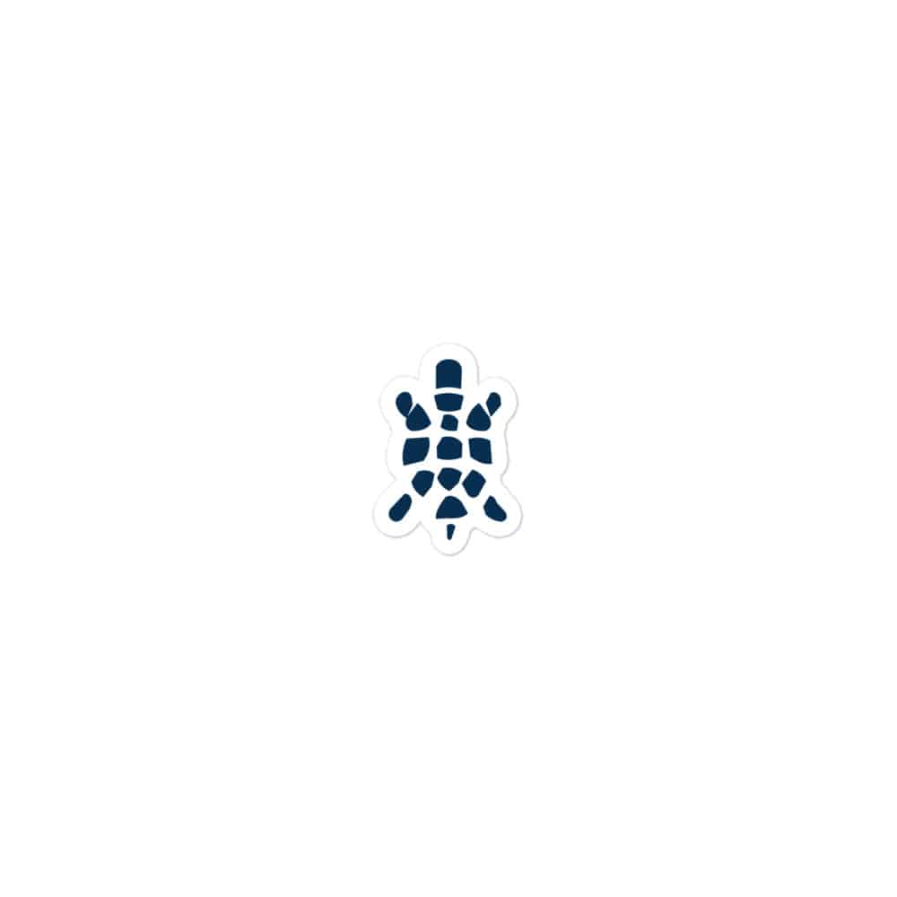 Sheltowee Trace Navy Turtle Icon Vinyl Sticker