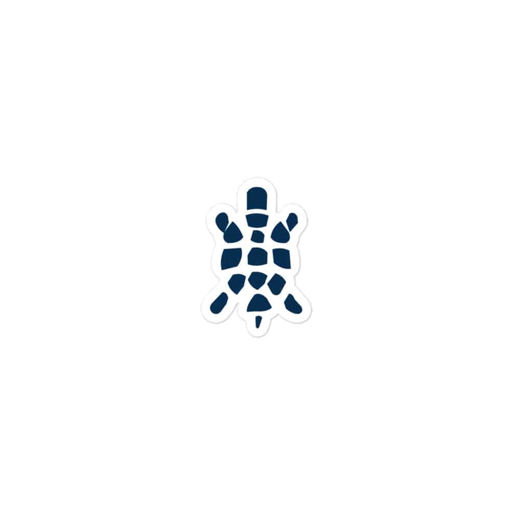 Sheltowee Trace Navy Turtle Icon Vinyl Sticker