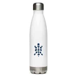 Turtle Icon Navy Stainless Steel Water Bottle - 17 oz - Main