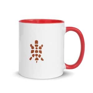 Turtle Icon Terracotta Color Inside Coffee Mug - 11 oz - Main