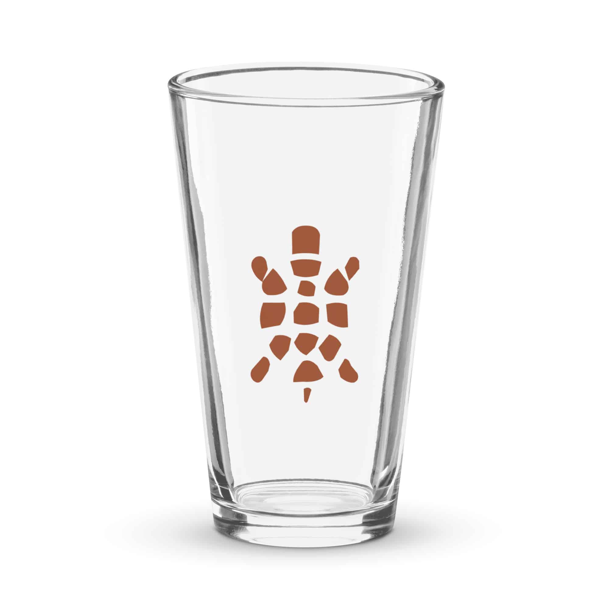 Terracotta Sheltowee Inspired Turtle Icon Pint Glass