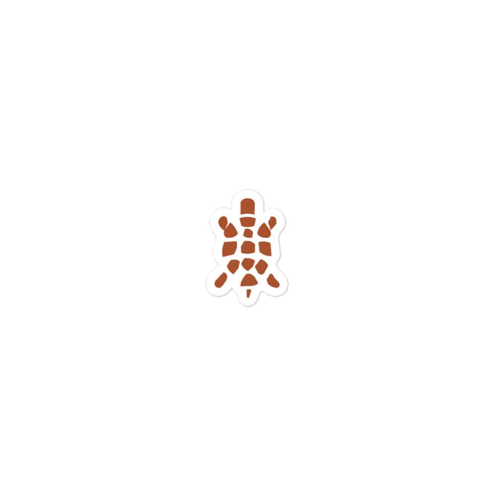 Sheltowee Trace Terracotta Turtle Icon Vinyl Sticker