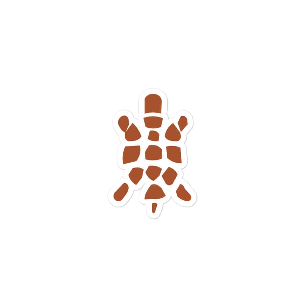 Sheltowee Trace Terracotta Turtle Icon Vinyl Sticker