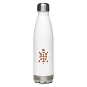 Turtle Icon Terracotta Stainless Steel Water Bottle - 17 oz - Main